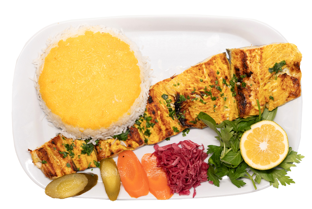 چلو ماهی کبابی